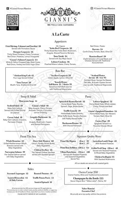 gucci restaurant miami|gianni's restaurant miami menu.